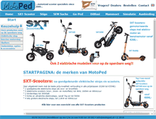 Tablet Screenshot of motoped.nl